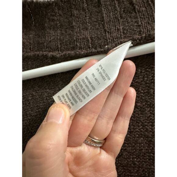 🔴tranquil‎ and true Brown long open cardigan New 2X/3X - Picture 3 of 7